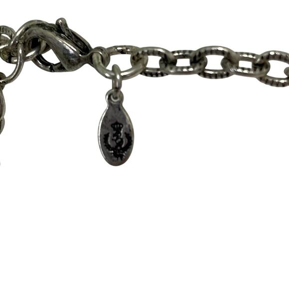 Gothic Witchy Dramatic Necklace Earrings Set Silver Tone Flower Metal Jewelry - Picture 8 of 11